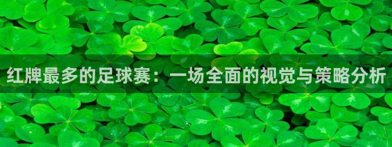  红牌最多的足球赛：一场全面的视觉与策略分析
