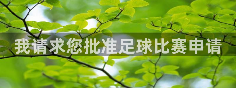我请求您批准足球比赛申请